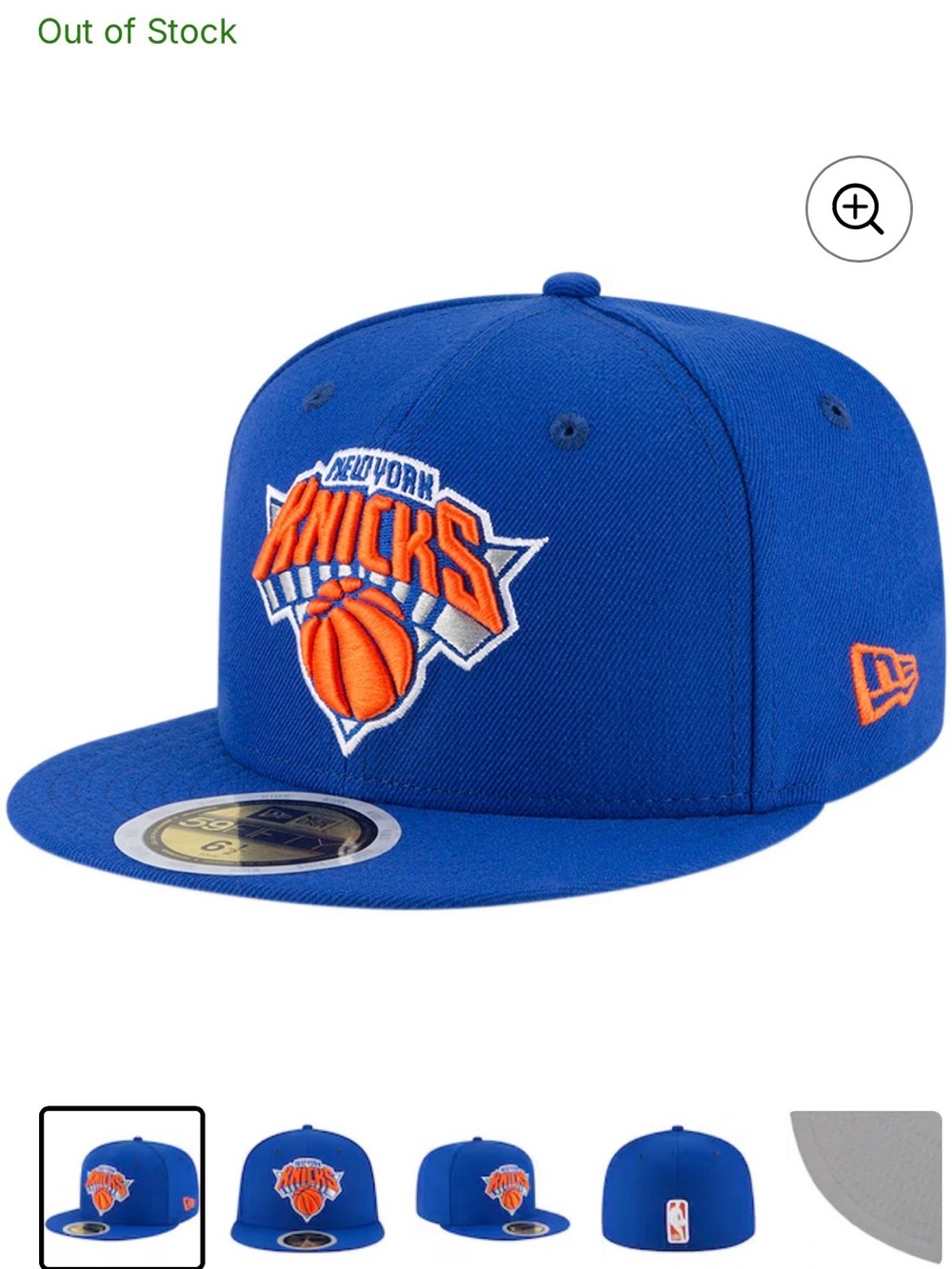 Youth New York Knicks New Era Blue Official Team Color 59FIFTY Fitted Hat